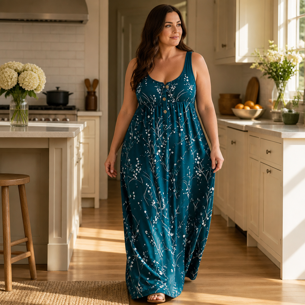 Stillwear – Klänning Maxi, som faller, aldrig sig inte sitter