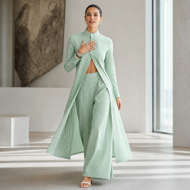 Wearbella – Set koszuli w band i byxor z vida ben