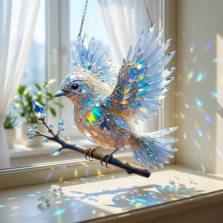 Lumara – Ornament i form av iryzującego błękitnego ptaka