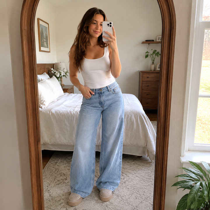 Lunavia – Dam jeans w stilu vintage z vida ben