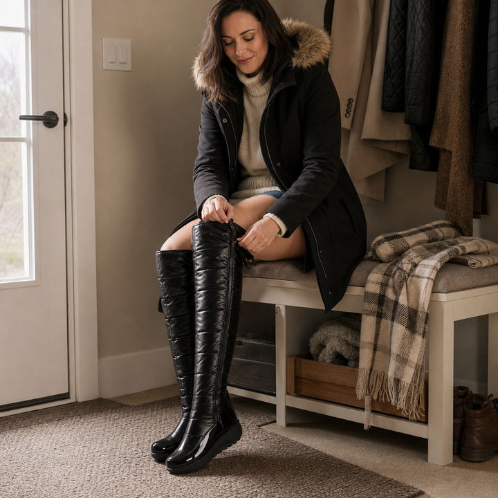 Wearbella – Śniegowce z mjuk finish knähöga
