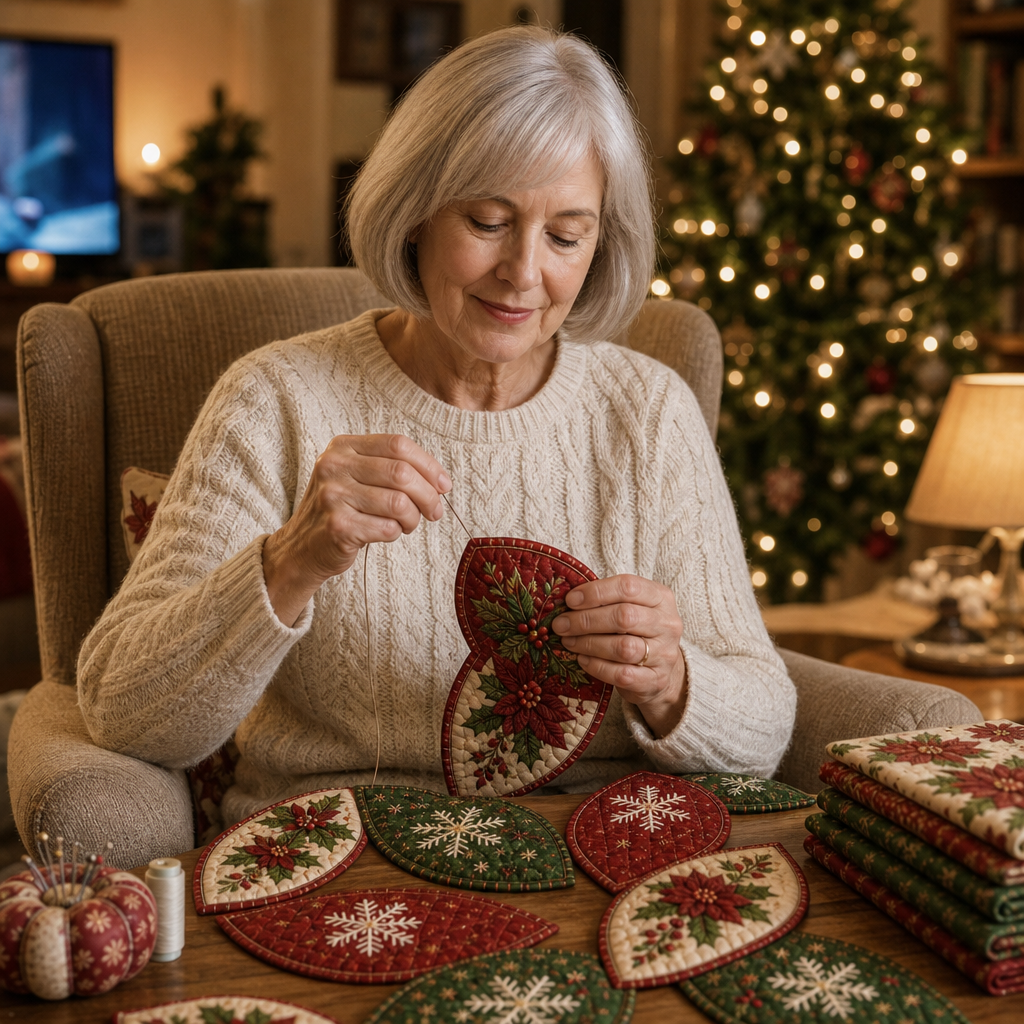 Set för szycia Stitchmas Bow – Zrób det sam Set för szycia ozdoby Mikołaja