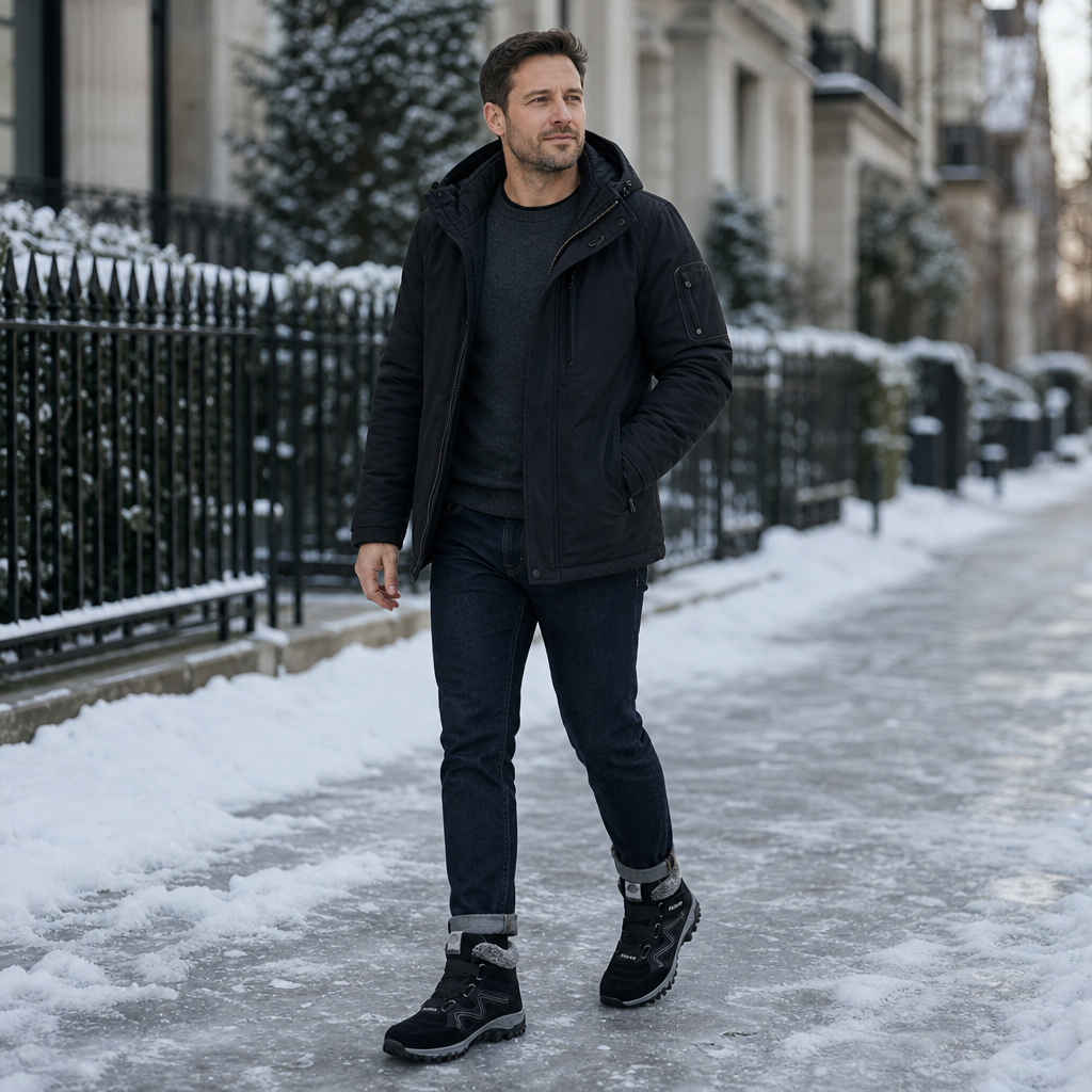 Cozywalk – Boots för kostkę z värmefoder i antypoślizgową podeszwą