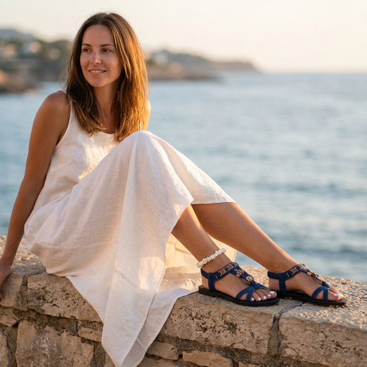 Marisol – Wyściełane sandaler boho