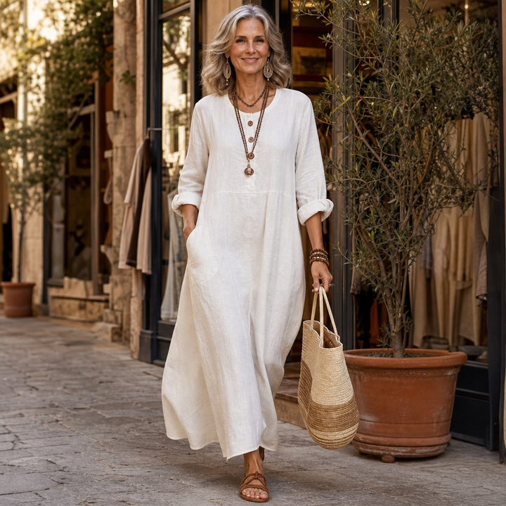 Wearbella – Bezrękawowa Klänning Maxi z Kieszeniami