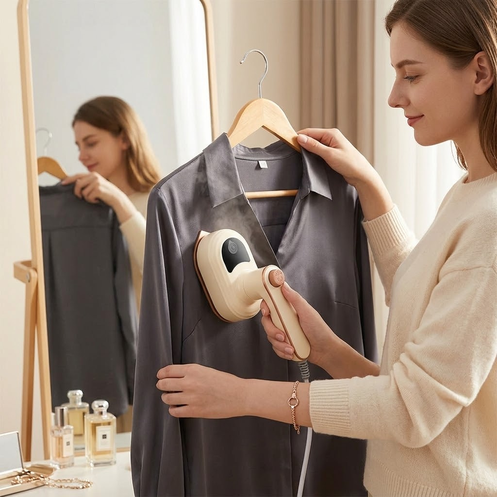 Steamly – Bärbara Żelazko Parowe z Obrotową Głowicą för resor