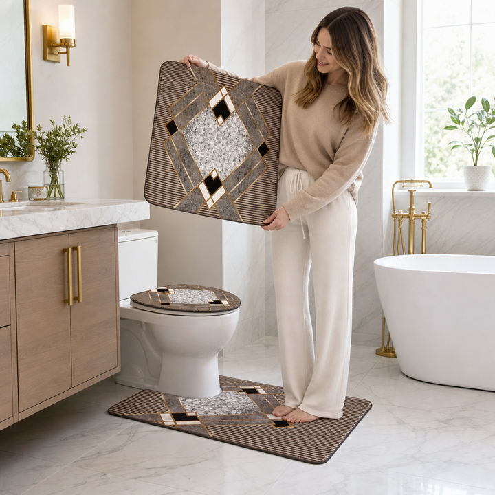 Cozyhaven – Set czterech miękkich dywaników łazienkowych
