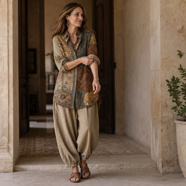 Wovana Set – Set Tuniki i Byxor w Stilu Boho