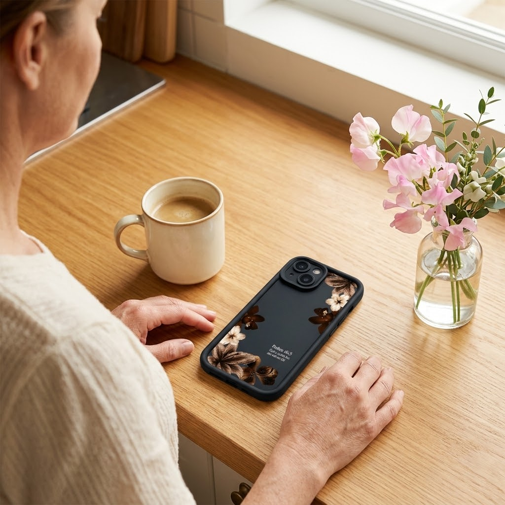 Verelle – Blommig Etui på Telefon