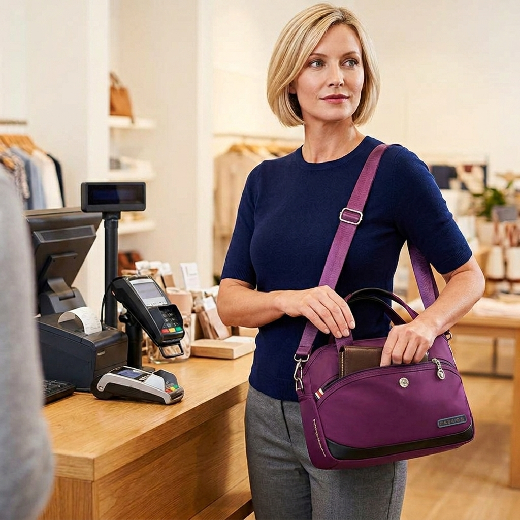 Vossa – Vattentät väska crossbody z 10 kieszeniami
