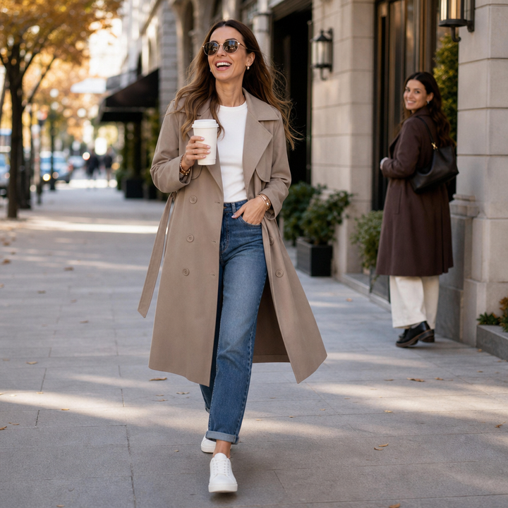 Wearbella – Kappa Trench z Paseczkiem i Podwójnym Stängning