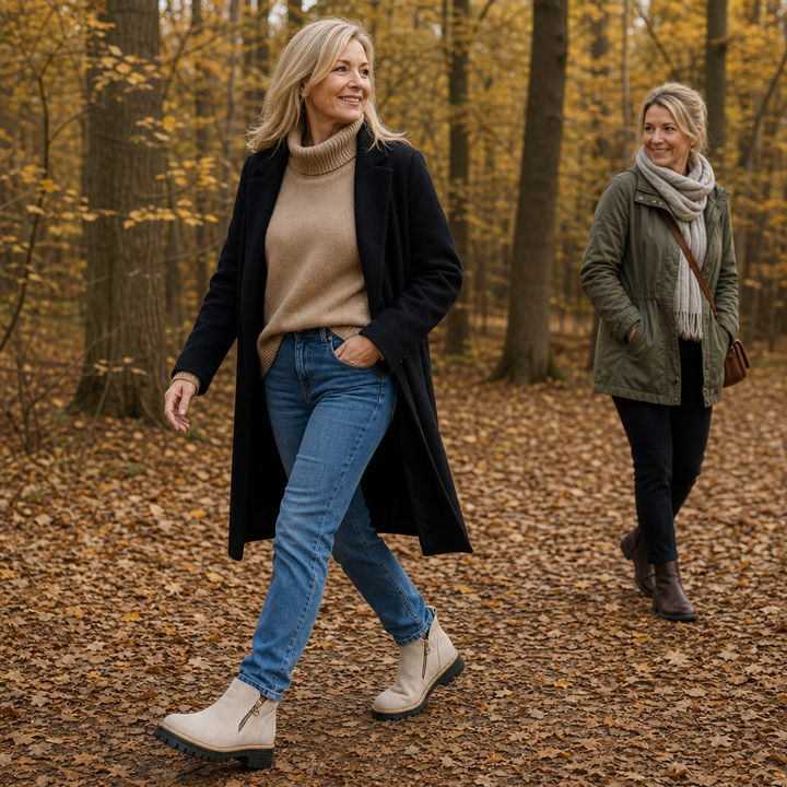 Stridewell – Boots på kwadratowym klack med dragkedja