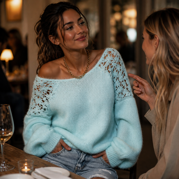 Wearbella – Tröja w koronkowym stilu, som ser ut elegant, a inte zwyczajnie