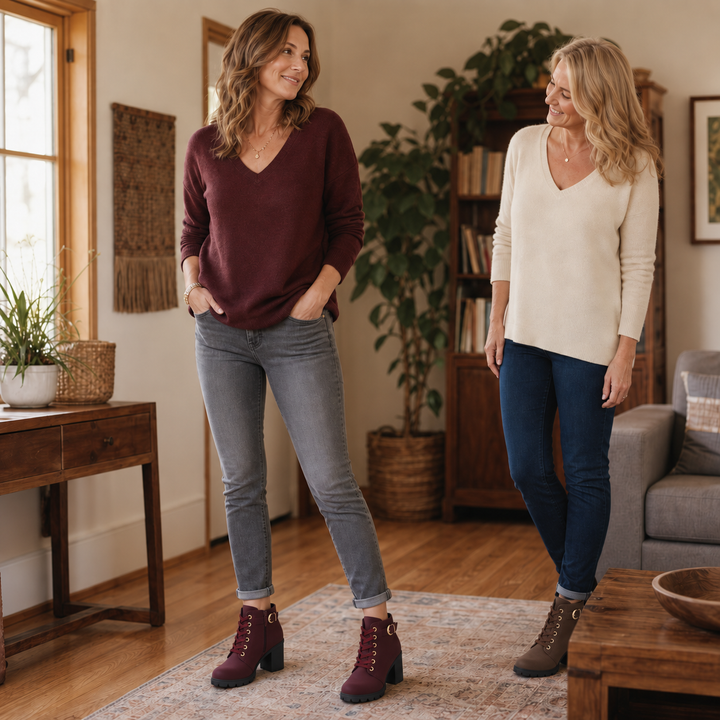 Buckle &amp; Bold – Boots med klack z wiązaniem