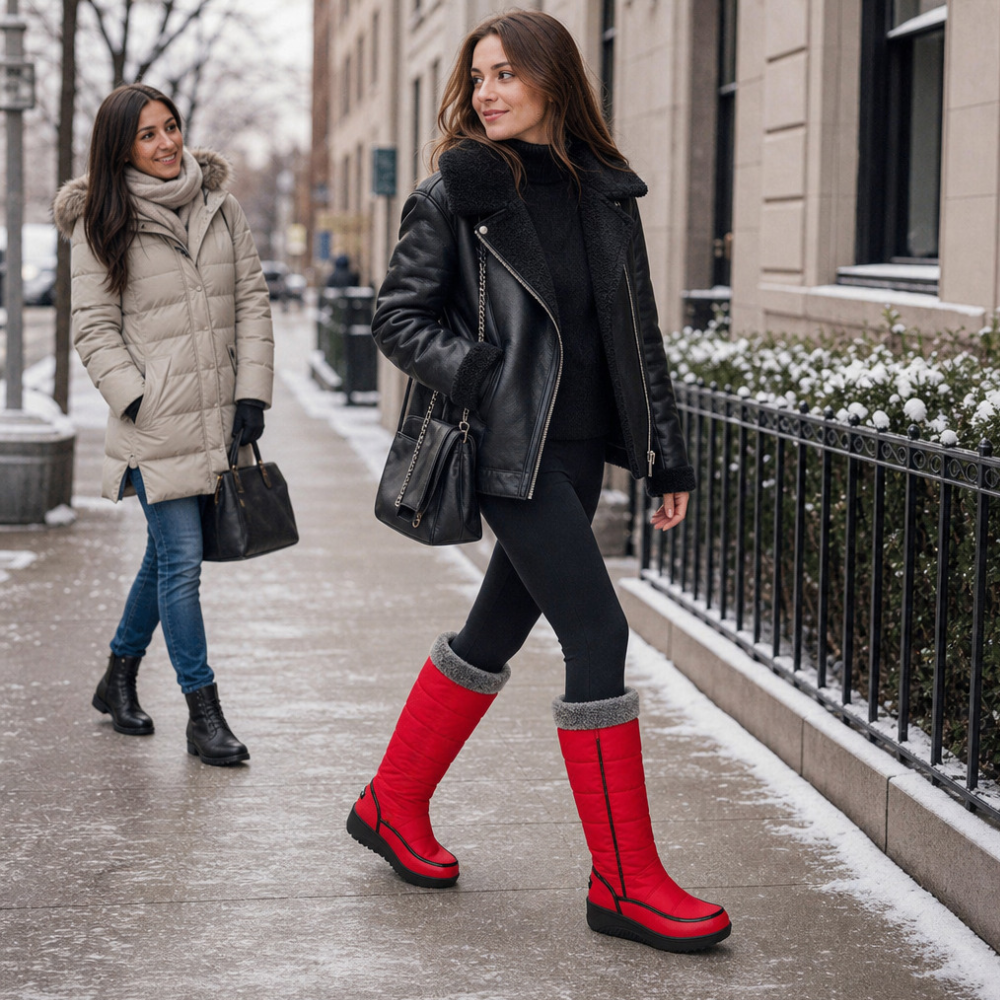 Wearbella – Boots z sztucznym foder knähöga