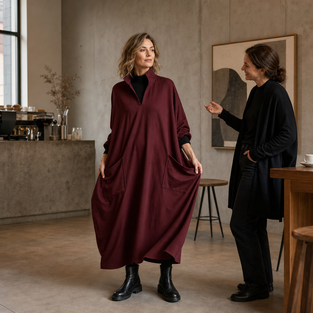 Wearbella – Klänning Cocoon Taper z Mock Neck