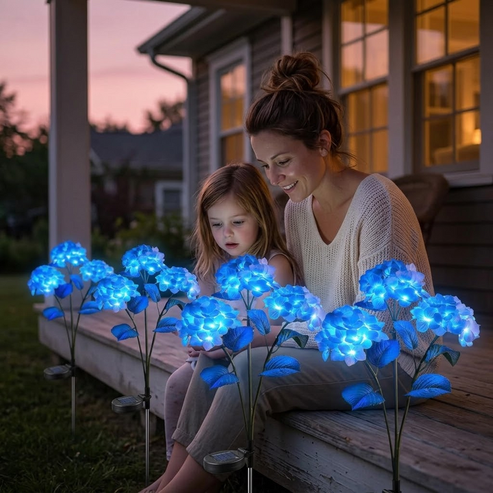 Lumelle – Solarne lampy ogrodowe hortensji (2-pack)