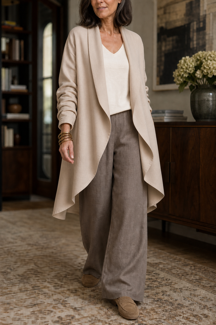 Wearbella – Zrelaksowany set marynarki z vida ben w trzech częściach