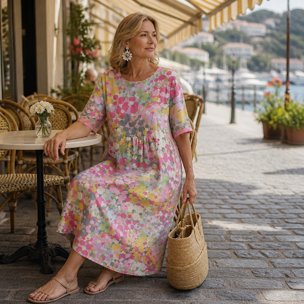 Wearbella – Midi Klänning, Som Zakrywa Ręce, Aldrig Inte Przegrzewa