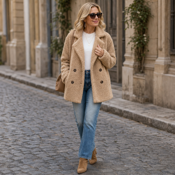 Cozelle – Vinter kurtka z polaru Sherpa Teddy