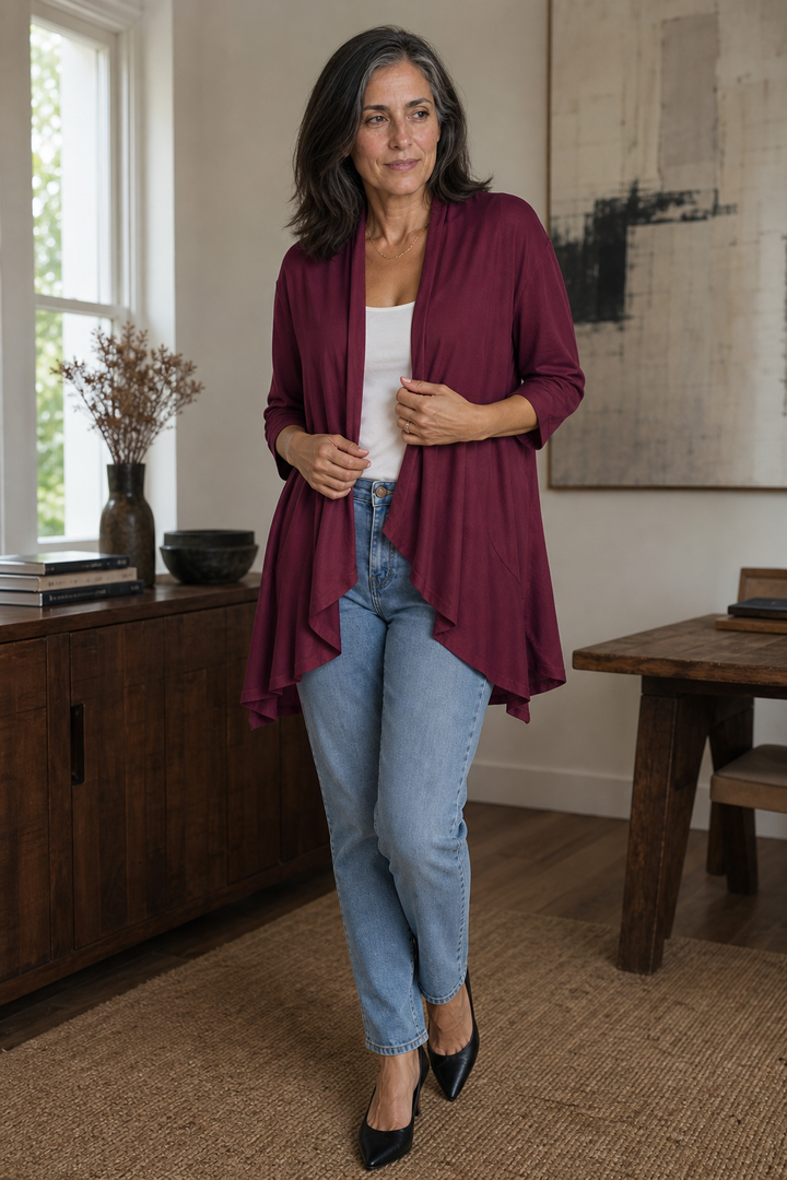 Wearbella – Kofta z 3/4 ręKaffemi i otwartym przodem