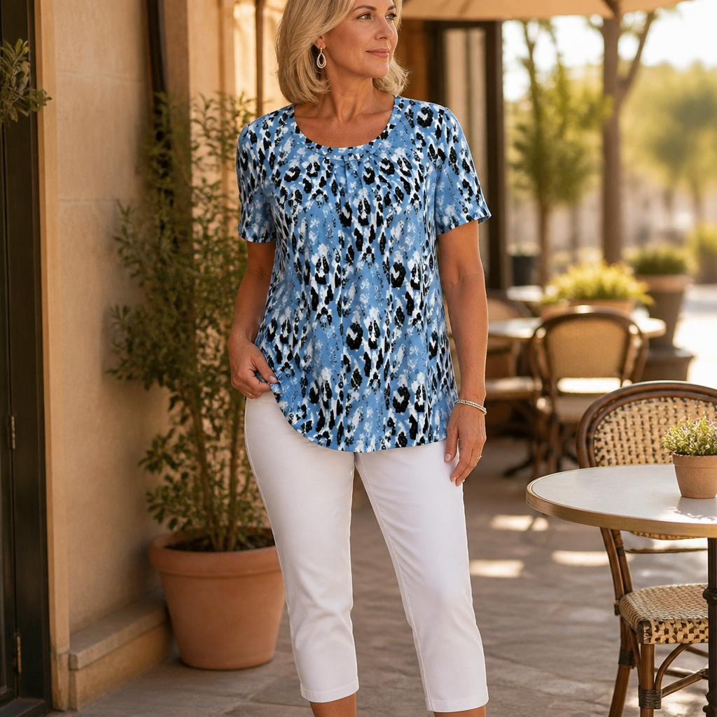 Wearbella – Wydrukowana Blus, Som Ser ut Elegant, Inte Przesadnie