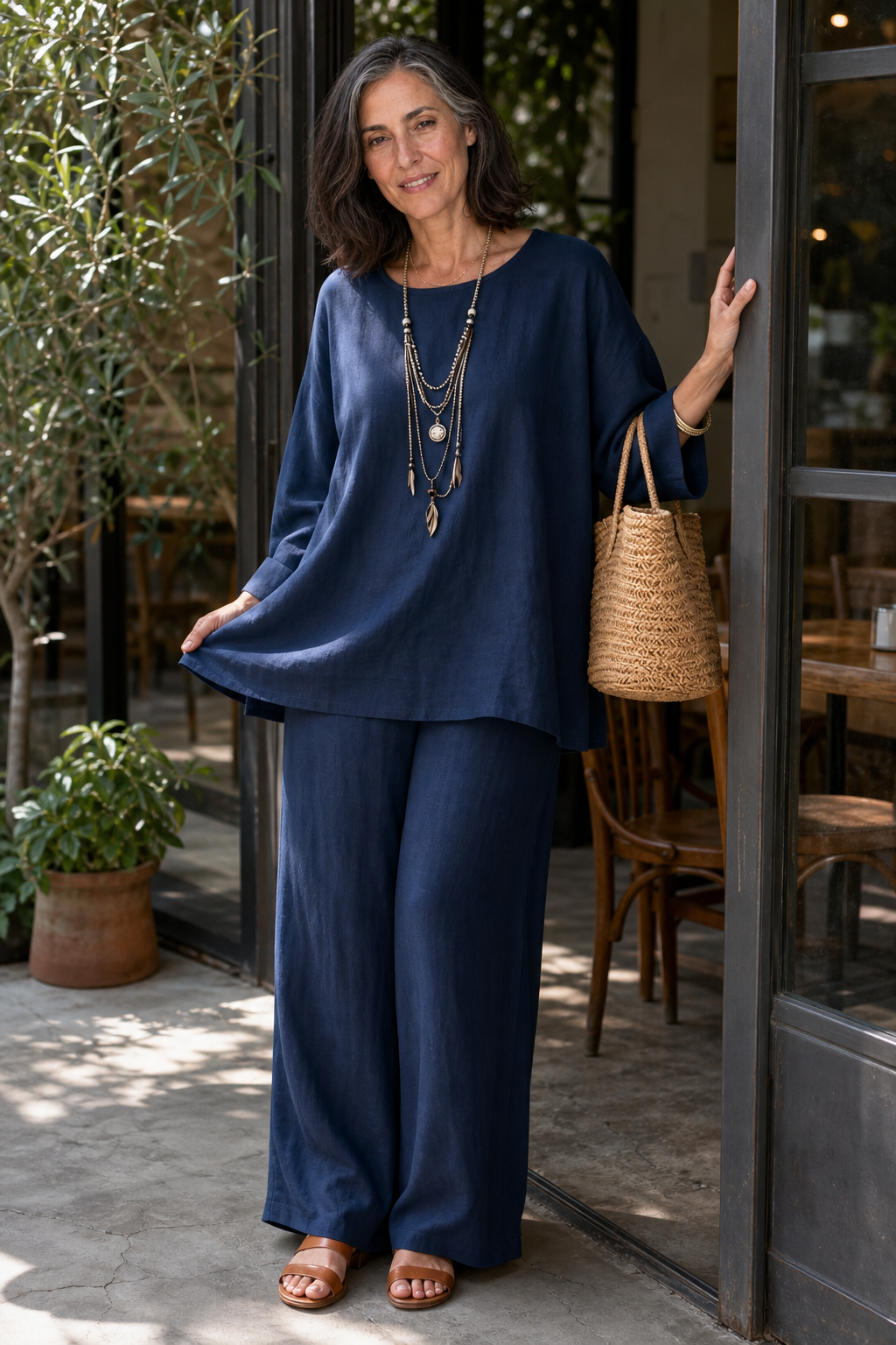 Wearlette – Set Dwuczęściowy z Vida ben w Stilu Lnianym