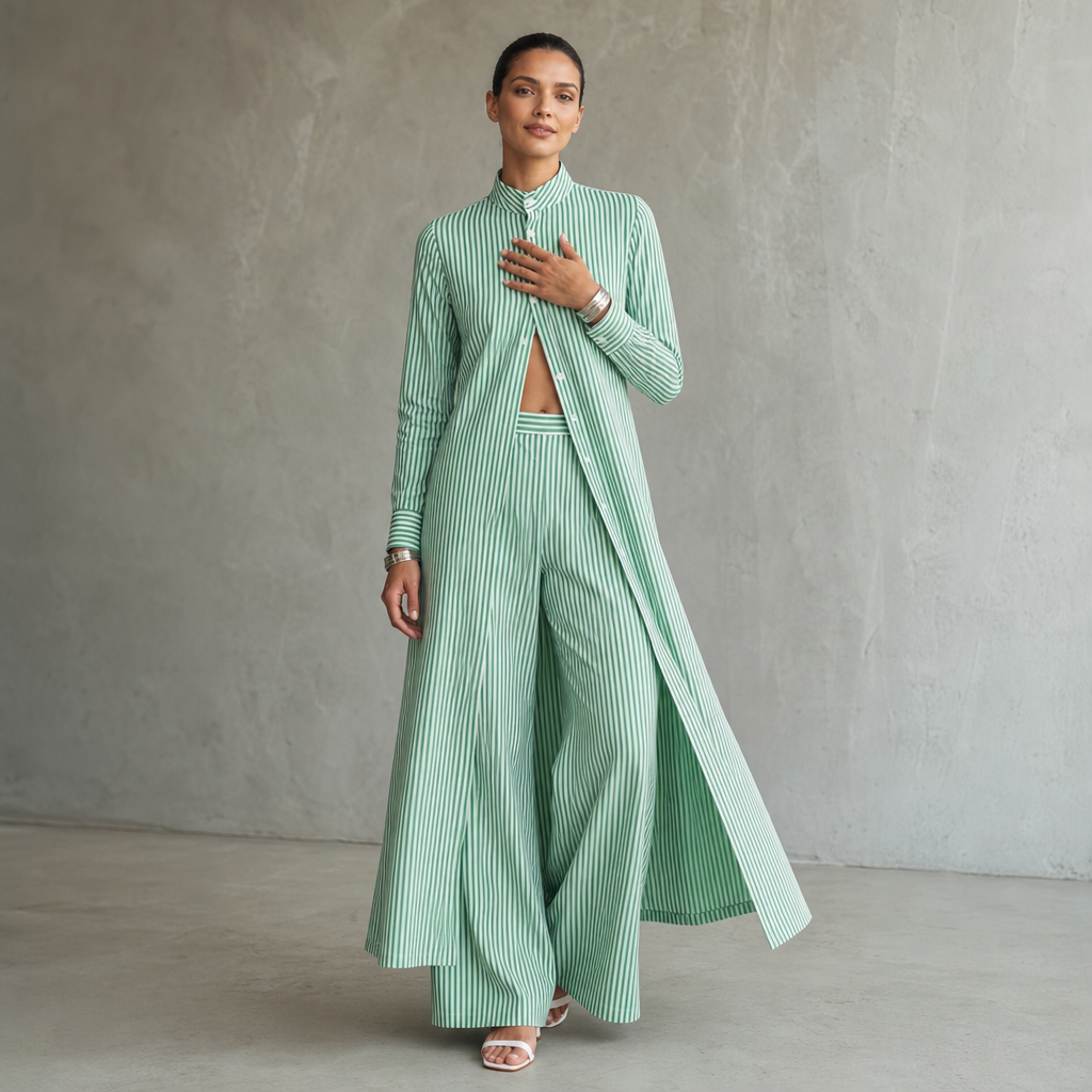 Wearbella – Set koszuli w band i byxor z vida ben