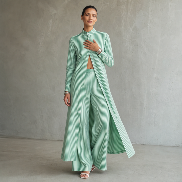 Wearbella – Set koszuli w band i byxor z vida ben