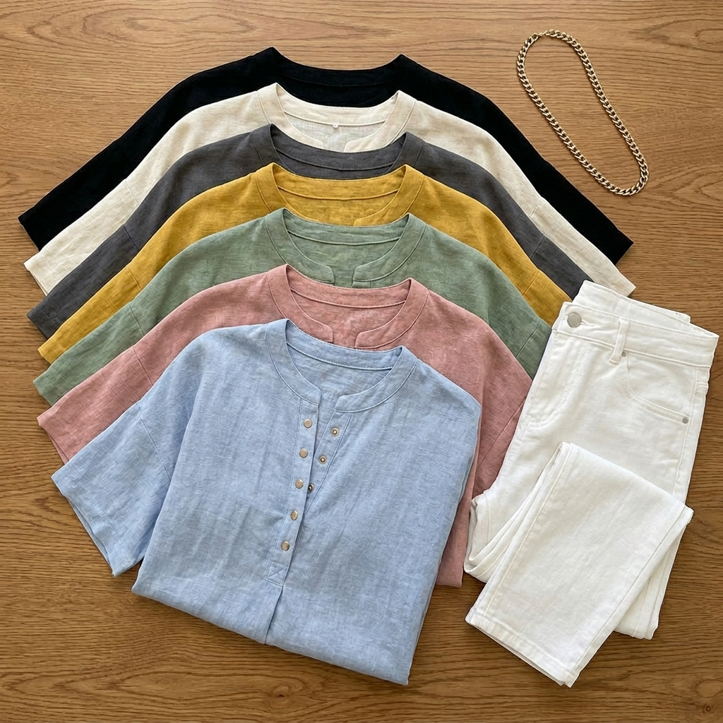Lunavia Effortless Blus Henley för kvinnor