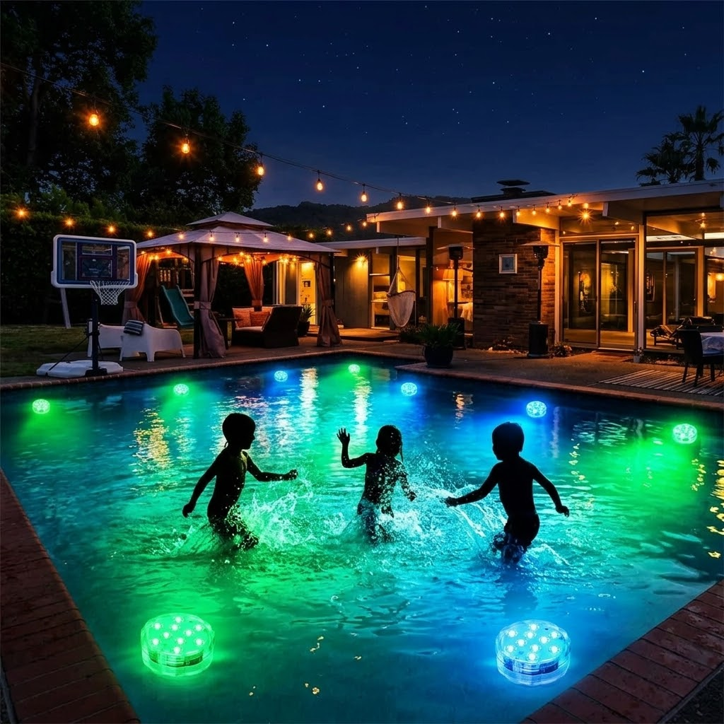 LumaGlow – Podwodna Lampa Basenowa z Fjärrkontrollem (2 szt.)