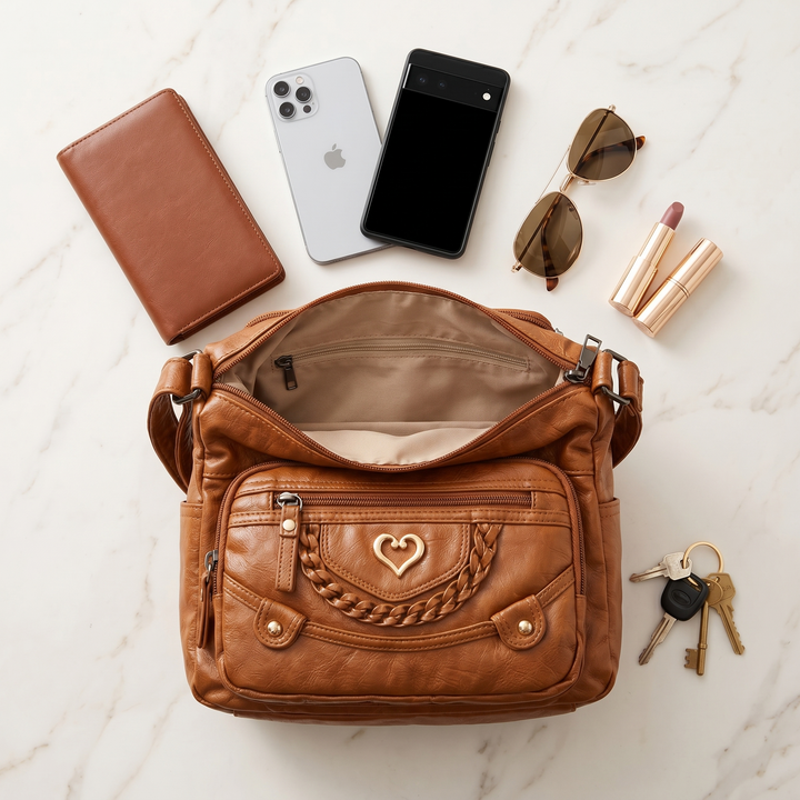 Veluna – Väska crossbody med flera fickor för codziennego użytku