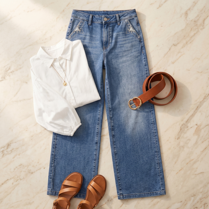 Luvenza – Dam jeans w stilu vintage z vida ben