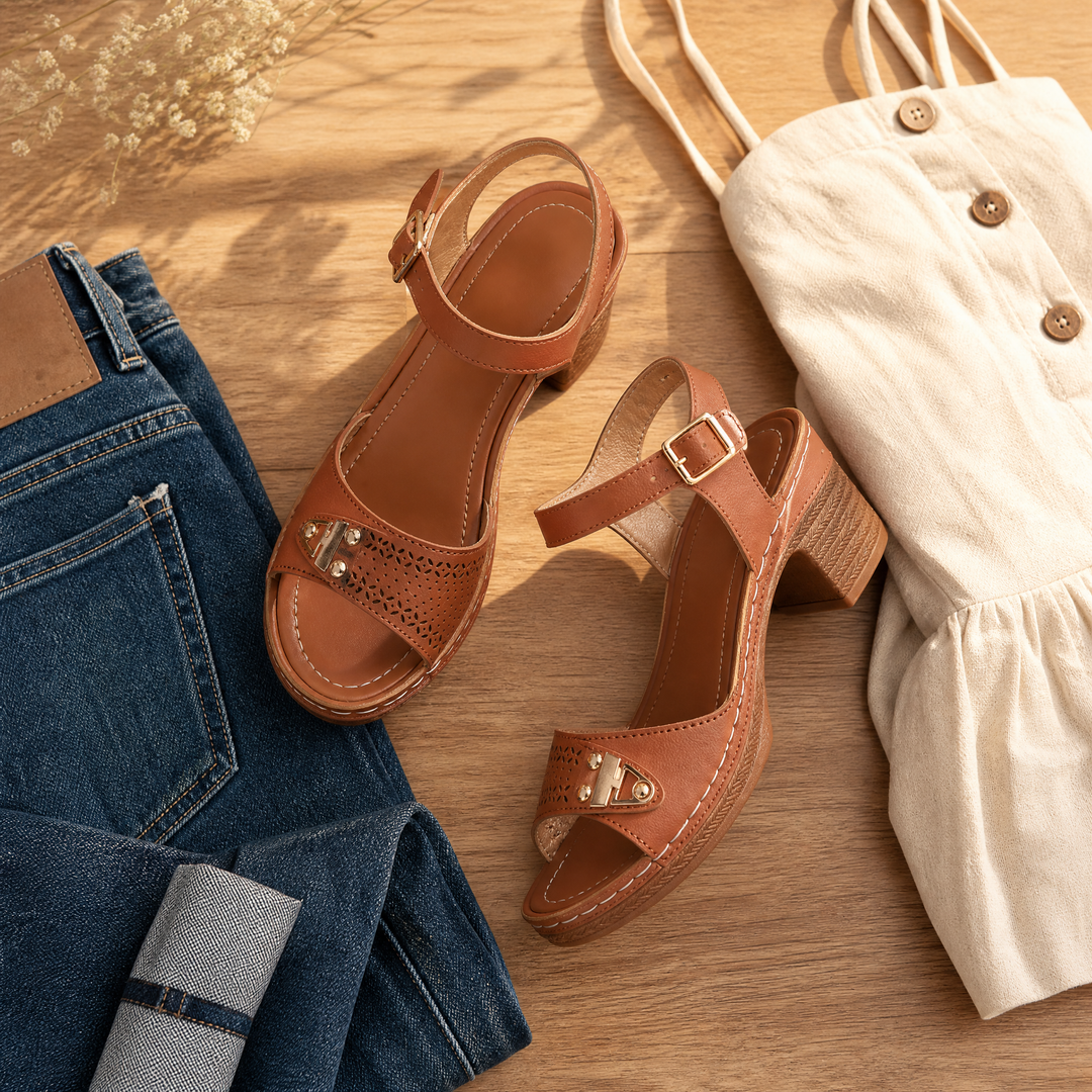Luna – Sandaler på Bloku z Wyściółką