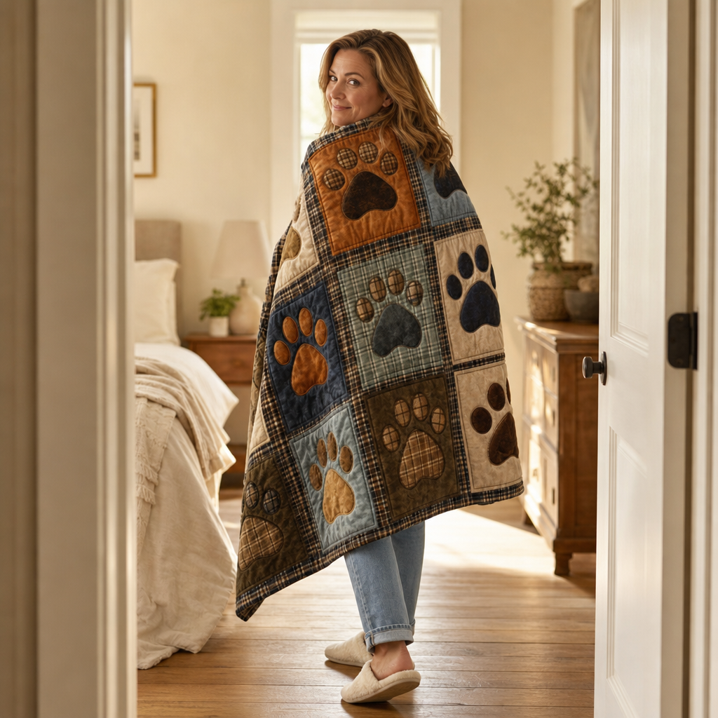 Pawhaven – Drukowany Koc Fleece w Mönster Łap