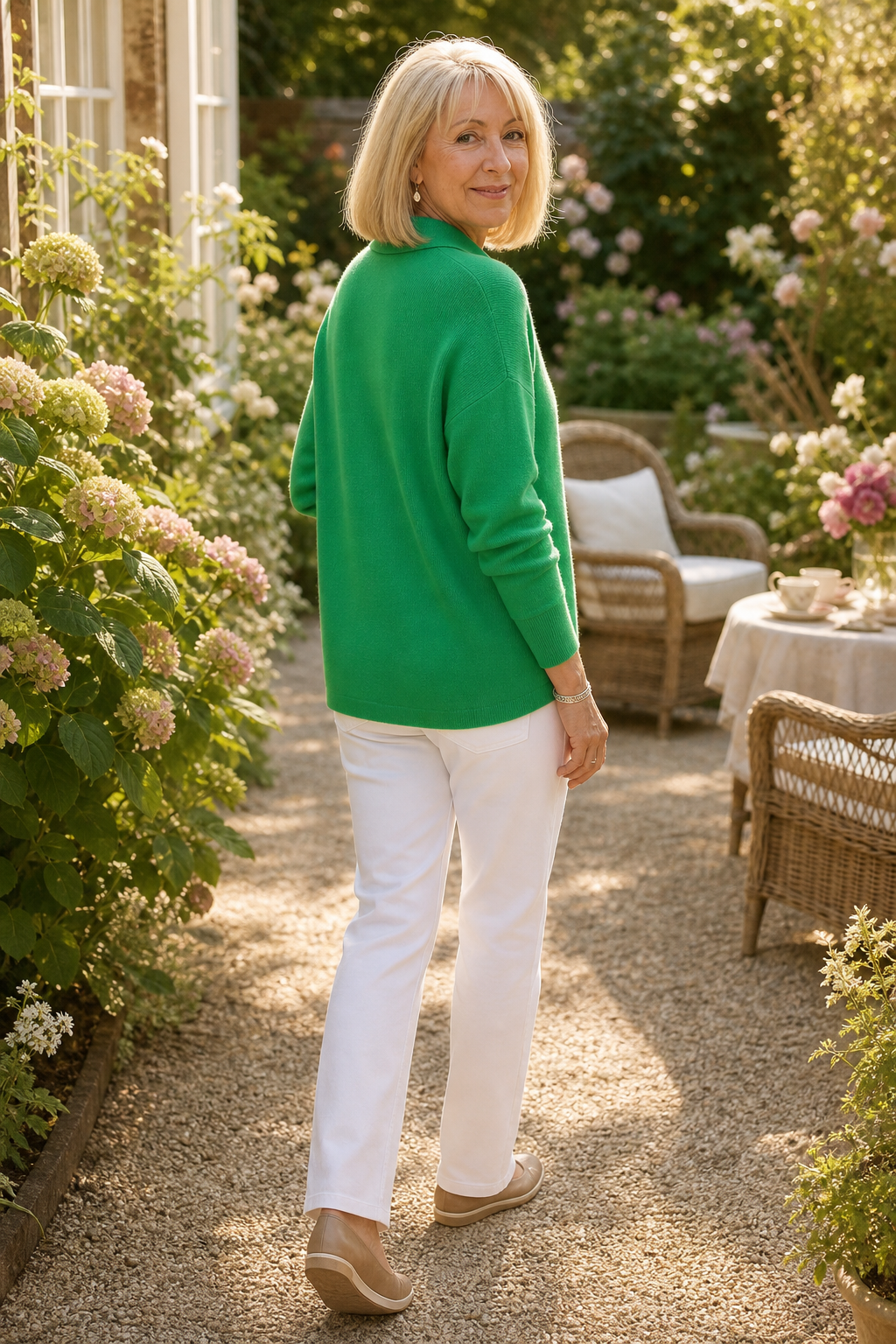 Softshirt – Tröja z kołnierzykiem i guzikiem
