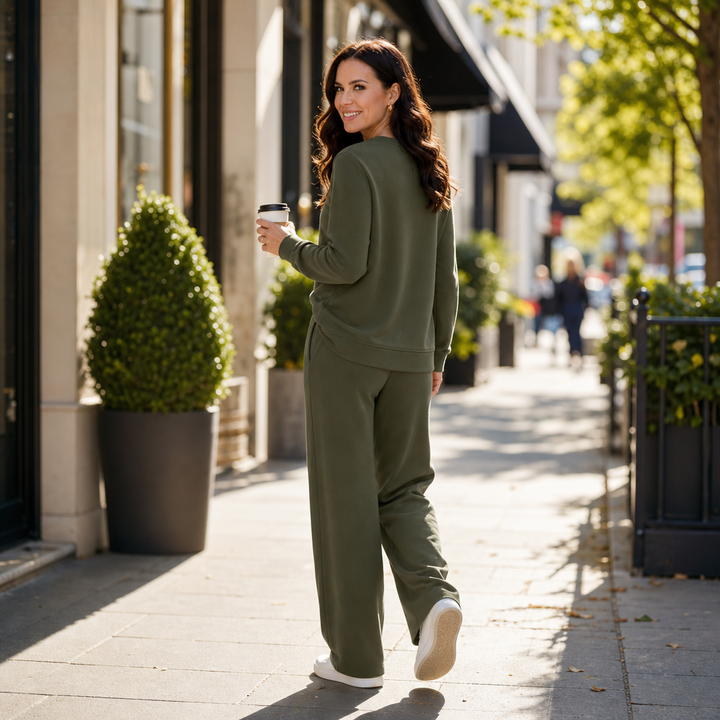 Wearbella – Set dresowy z plisowanym okrągłym urringning