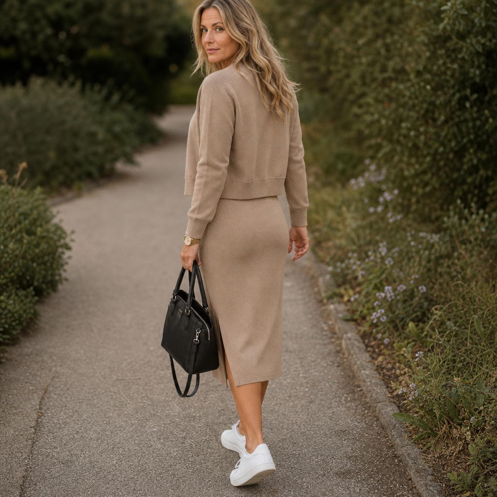 Wearbella – Klänning Midi på Ramiączkach i Kort Kurtka w Setie