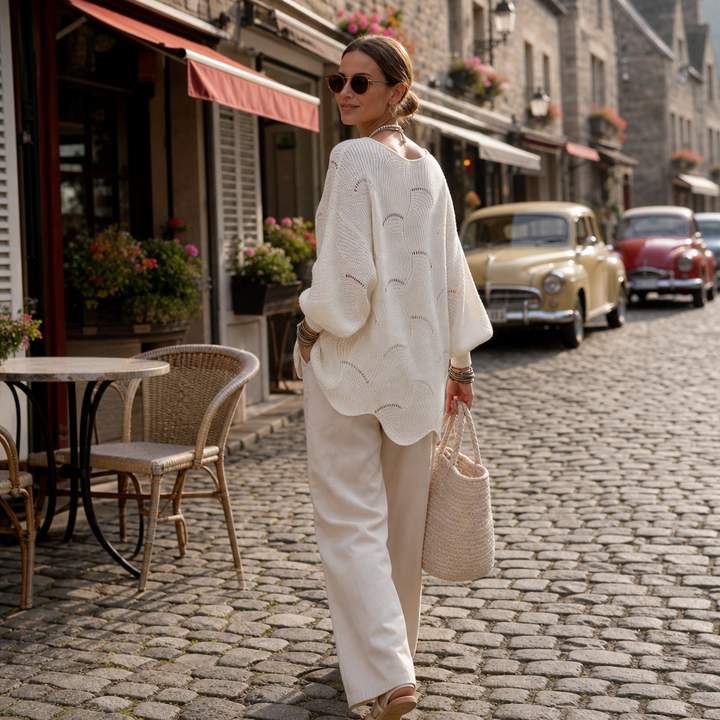 Wearbella – Tröja z Hollow Wave i ärm Batwing