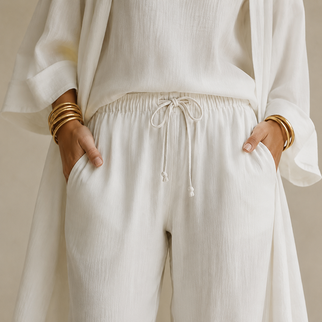 Eloria – Elegant set loungewear för kvinnor w 3 częściach