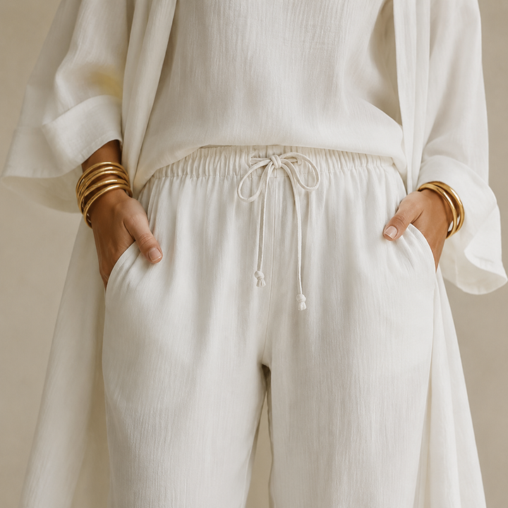 Eloria – Elegant set loungewear för kvinnor w 3 częściach