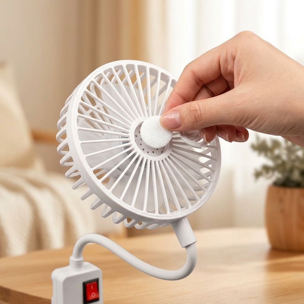 Breezely – Mini wentylator z elastyczną szyjką för gniazdka
