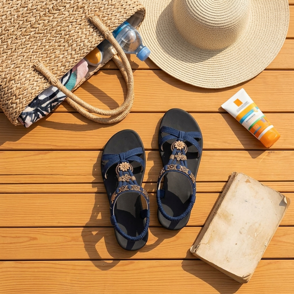 Marisol – Wyściełane sandaler boho