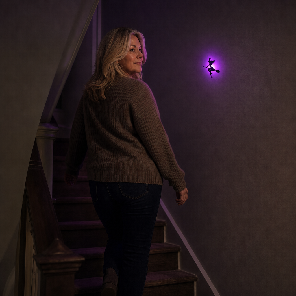 Glowmery – Podświetlana Naklejka på Vägg i form av Sylwetki på Halloween