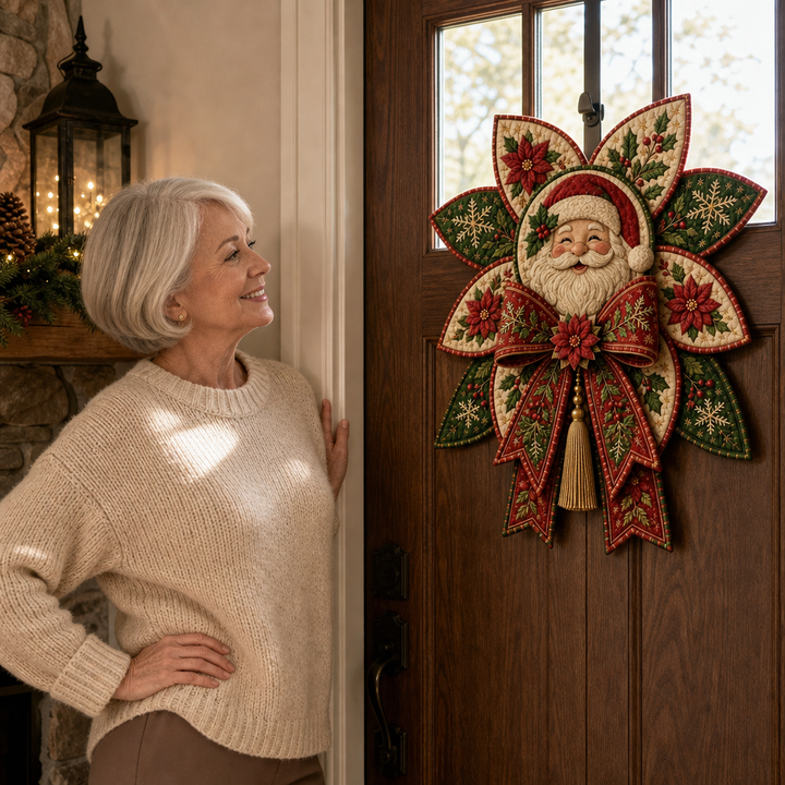 Set för szycia Stitchmas Bow – Zrób det sam Set för szycia ozdoby Mikołaja