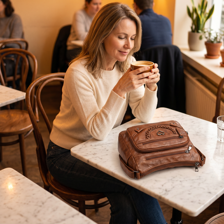 Veluna – Väska crossbody med flera fickor för codziennego użytku