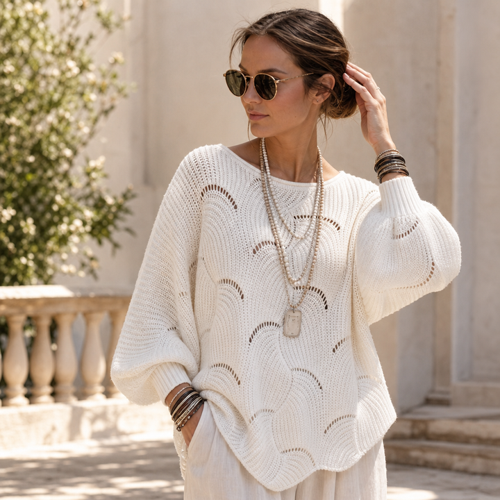 Wearbella – Tröja z Hollow Wave i ärm Batwing