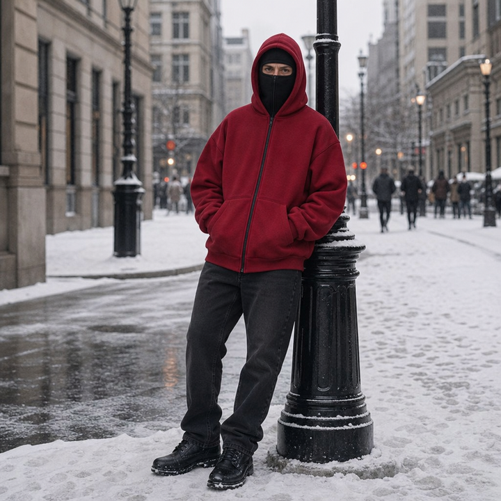 Balacloak – Kurtka z kapturem typu balaclava på dragkedja