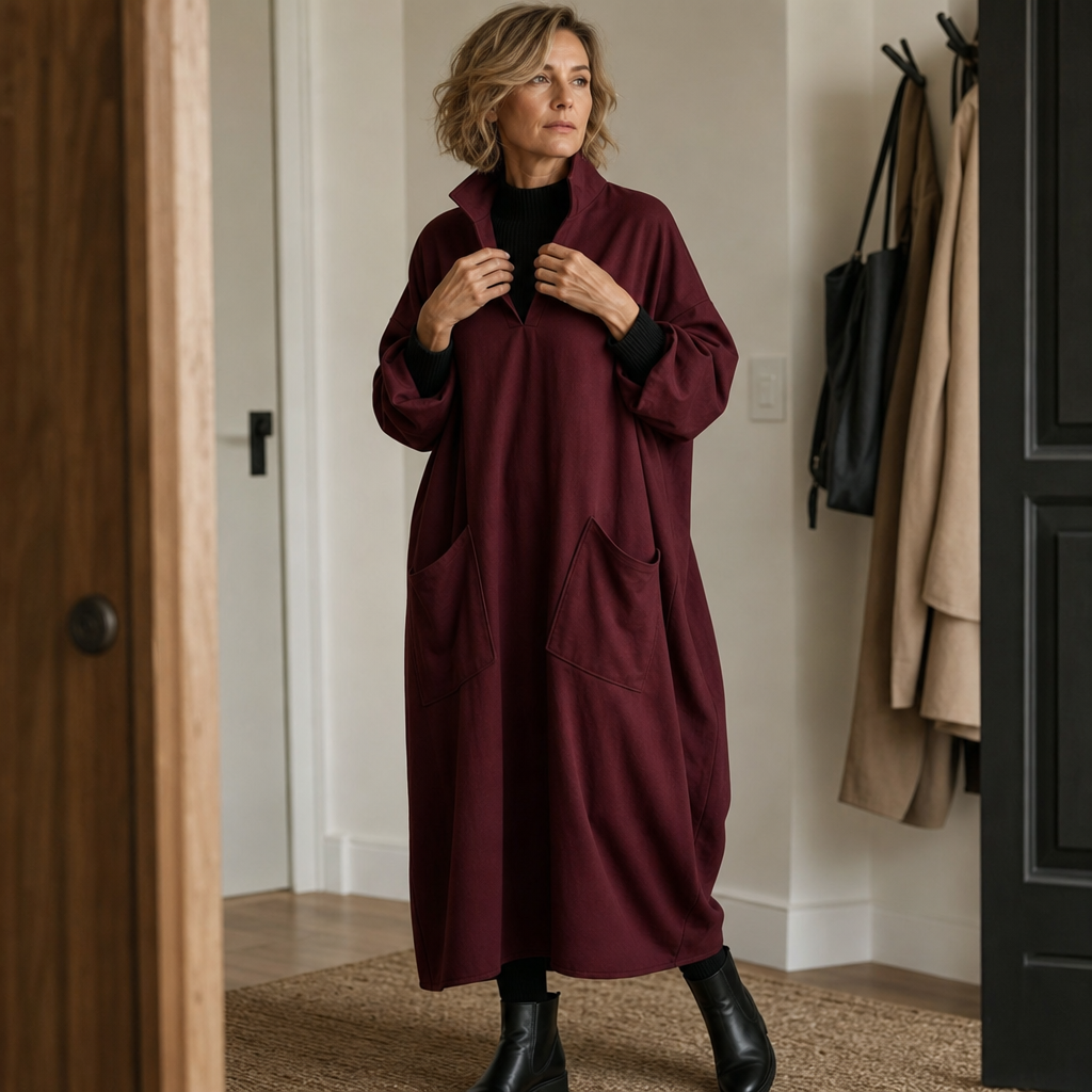 Wearbella – Klänning Cocoon Taper z Mock Neck