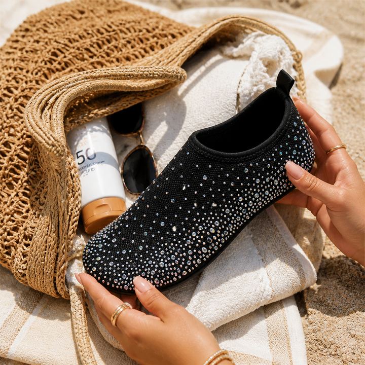 Sparkella – Kryształowe Skor Wodne Slip-On